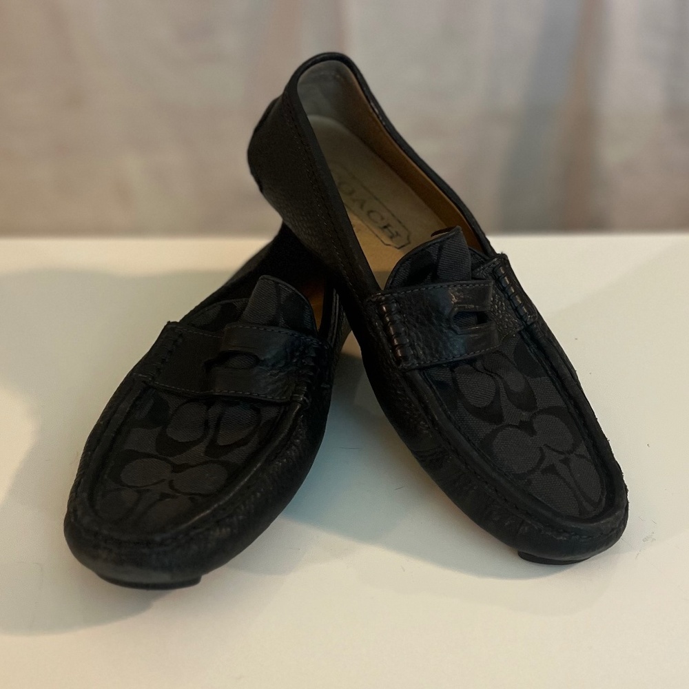 Coach Driving Shoes, Signature Jacquard